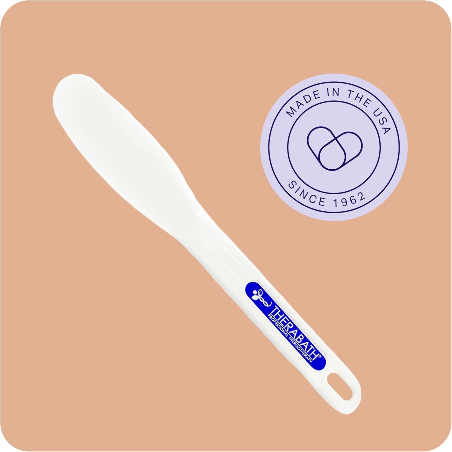 Therabath Cleaning Spatula - Plastic Paraffin Bath Cleaning Tool - Flexible - White Vinyl - Easy to Use - Made in USA - for Wax Removal Cleaning image number 4