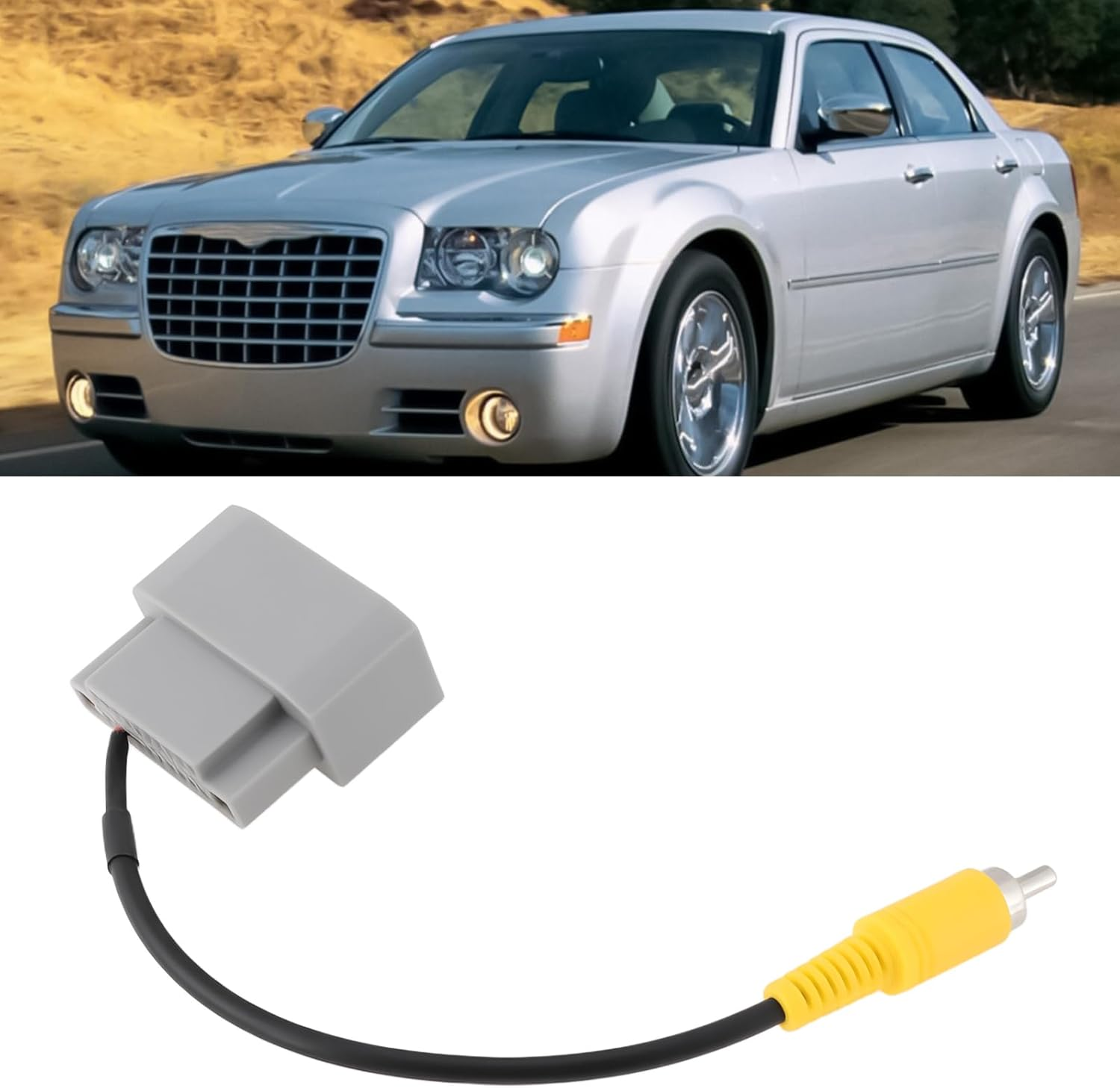 Stereo Radio Display Backup Camera Harness RCA Adapter Compatible with Chrysler Compatible with Dodge image number 1