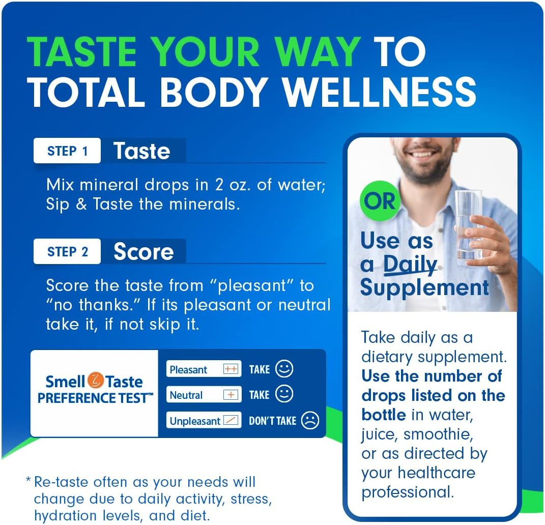 Taste N' Score | Copper | Liquid Mineral Supplement & Assessment Kit | Easy to Mix into Drinks & Smoothies | 100% Pure Minerals, No Preservatives | 2 Oz image number 1