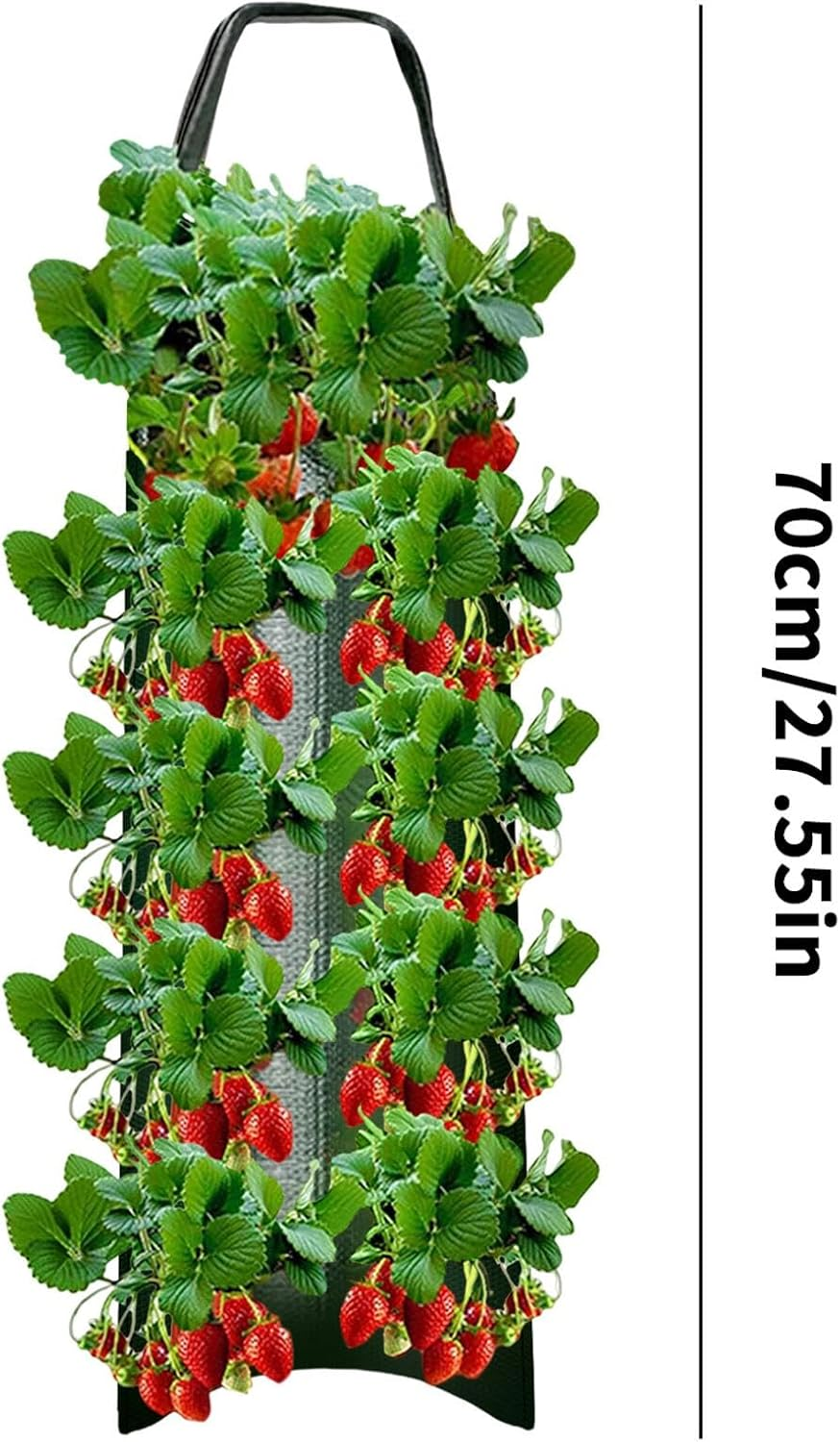 Tomato Planter Bag - Hangable Aeration Pouch with 8 Holes for Vegetables Growing - Harvesting Vegetable Bags for Tomatoes, Roses, Carrots, Potatoes, Strawberries image number 4