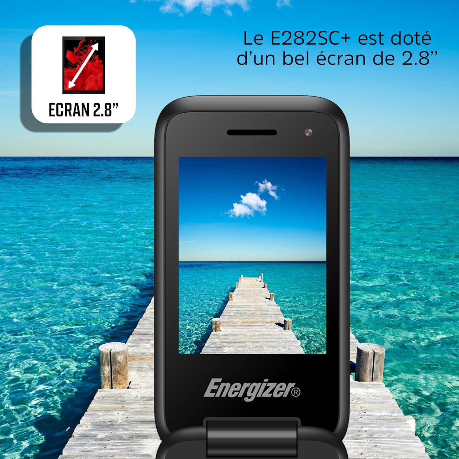 Energizer E282SC+ - 4G LTE - 1400Mah Battery - Dual SIM (Nano-Sim) - 3 Year Warranty - Black - Unlocked - 2MP Camera image number 6