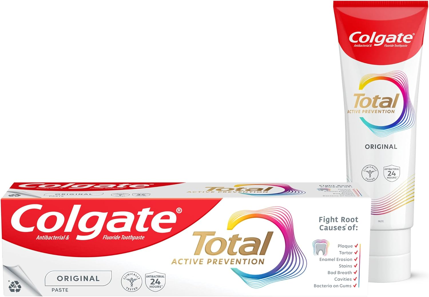 Colgate Total Active Prevention Original Toothpaste, 40G, Travel Size, Whole Mouth Health, Multi Benefit image number 2