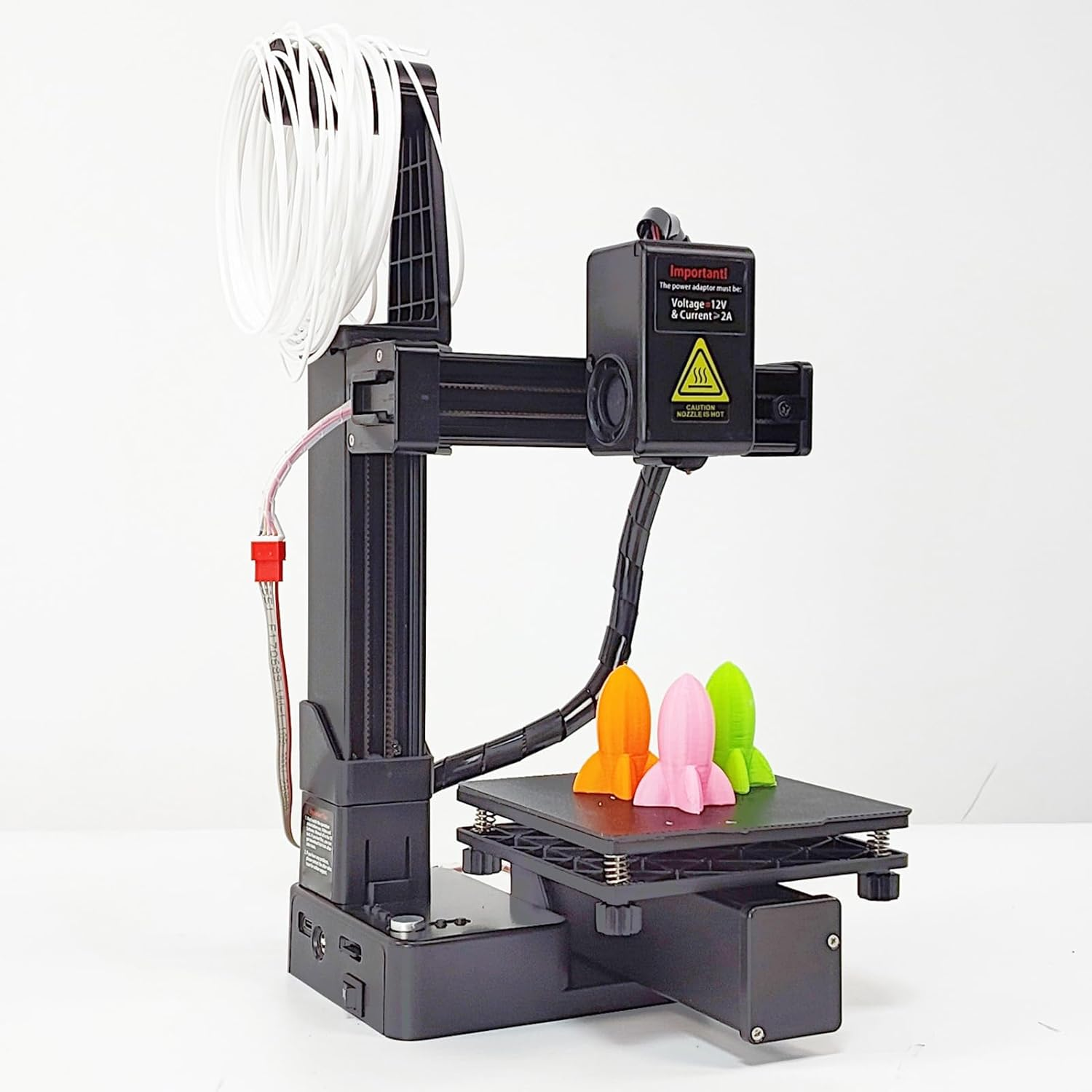 3D Printer for Beginner, 40Mm/S FDM 3D Printers, 4X4X4In Printing Size, Frequency Division Multiplexing 3D Printing Machine for Home Office School (AU Plug)