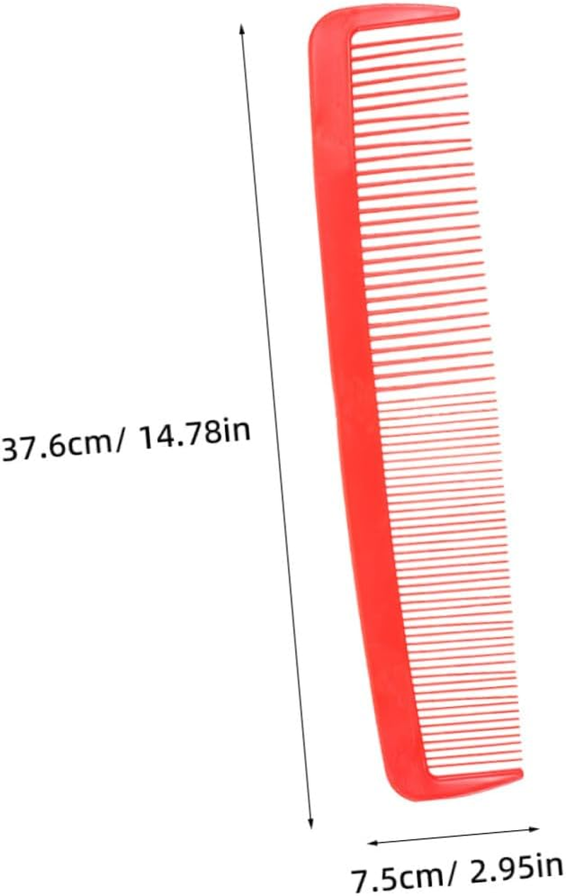 Vaguelly Giant Red Oversized Comb Prop for Halloween Carnival Party Funny Comedy Costume Accessory Prank Novelty Styling Hair Comb for Dress up and Photo Favor - Red image number 3