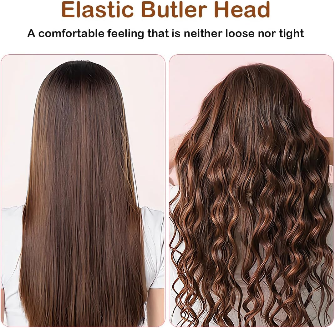 NHQZ Overnight Curls Band without Heat, Heatless Curls Band, Heatless Curler Non-Slip, Hair Band Curls Overnight, Overnight Blowout Curls Styling Wave, Curls without Heat (Black) image number 3