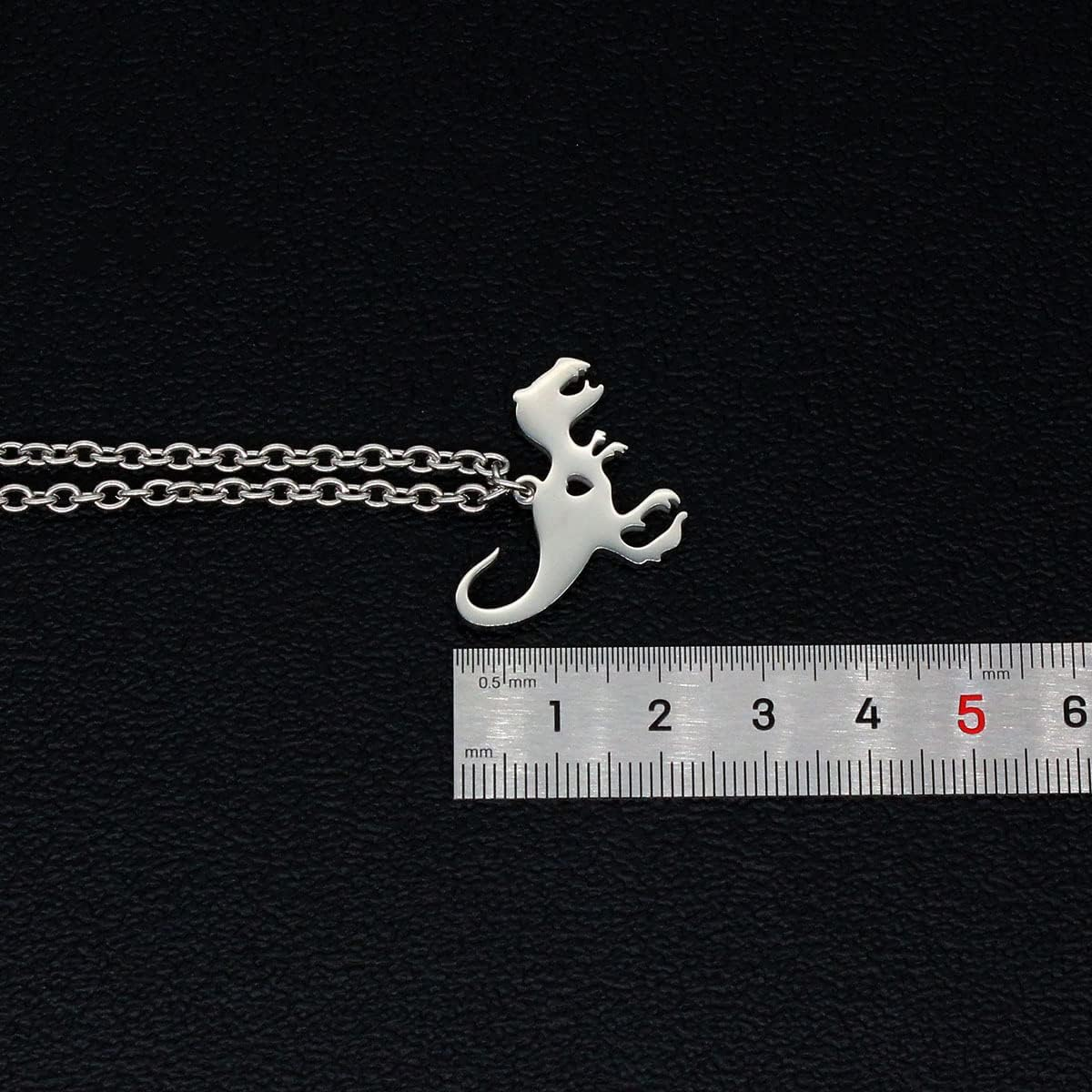 Dinosaur Gifts Necklaces for Boys Dinosaur Necklace for Women Girls Boys Christmas Birthday Gifts for Son Daughter BFF Friends Mom Dad Aunt Uncle image number 2