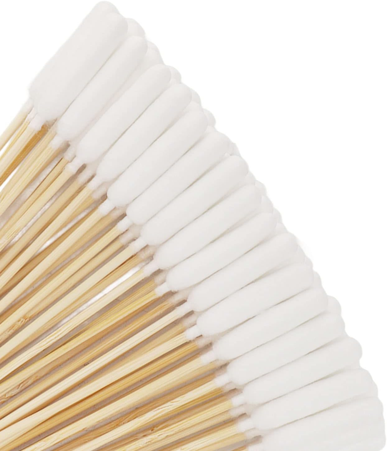 100Pcs Dog Cat Cotton Buds Professional Dirt Removal Bamboo Stick Cotton Swabs for Cleaning Dogs Ears