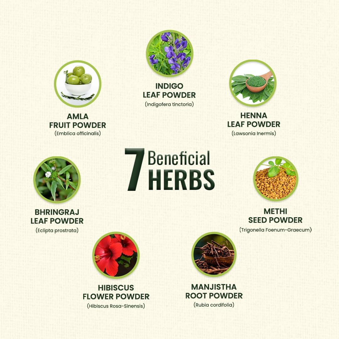 Radico Colour Me Organic Hair Colour Powder, Copper Brown, 100 Grams image number 1