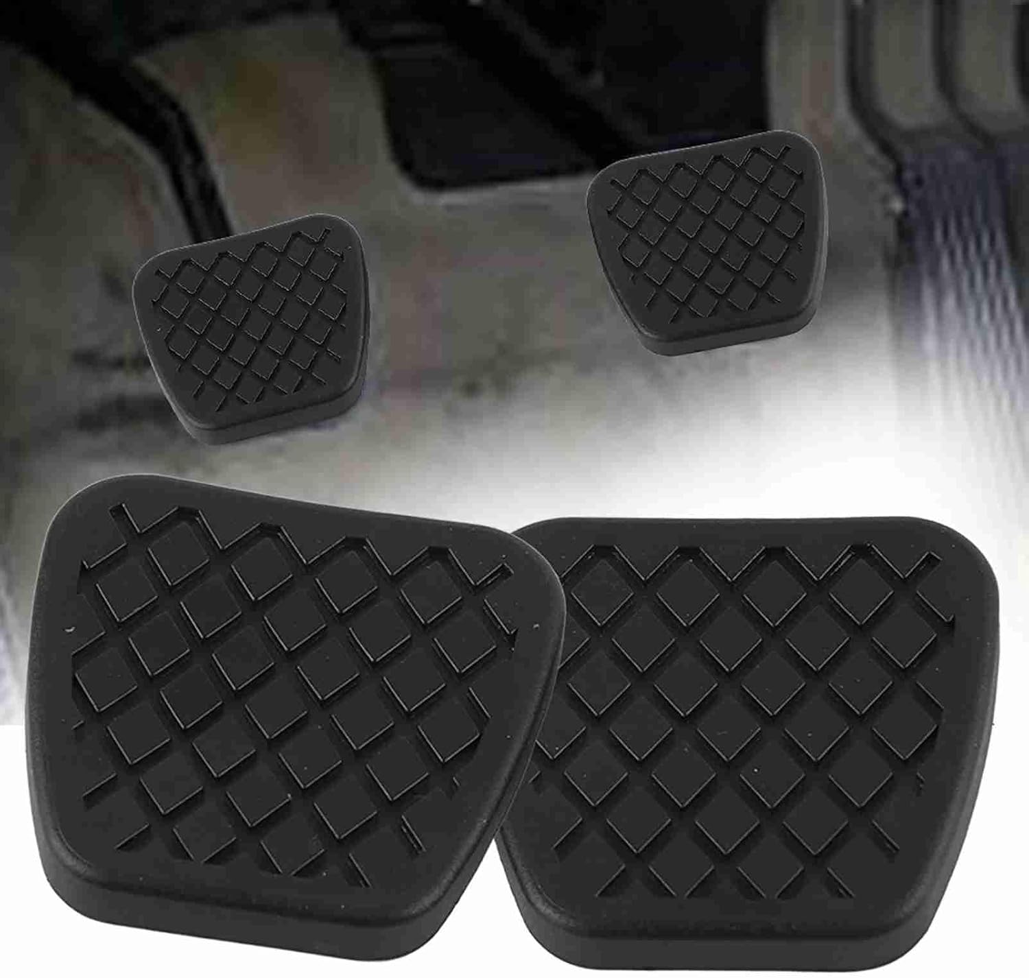 Fafeims Automotive Manual Transmission Brake and Clutch Pedal Rubber Covers for Manual Cars, Compatible with Most Vehicles, Set of 2 image number 2