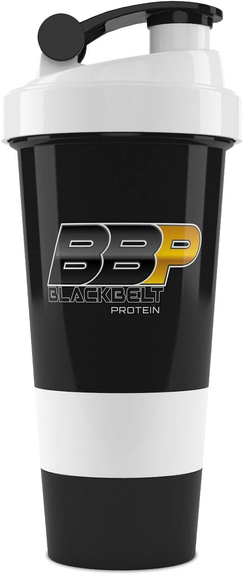 Black Belt Protein 600Ml Compartmental Protein Shaker