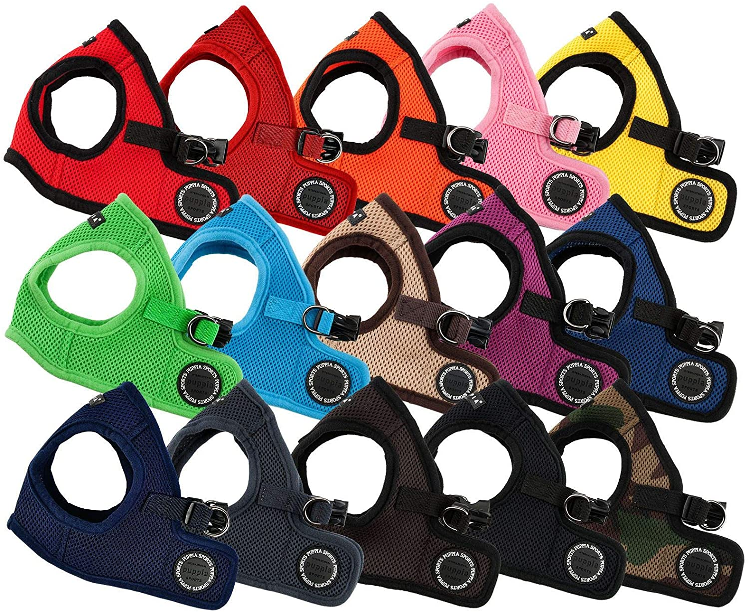 Puppia Soft Mesh Dog Vest Black Medium image number 5