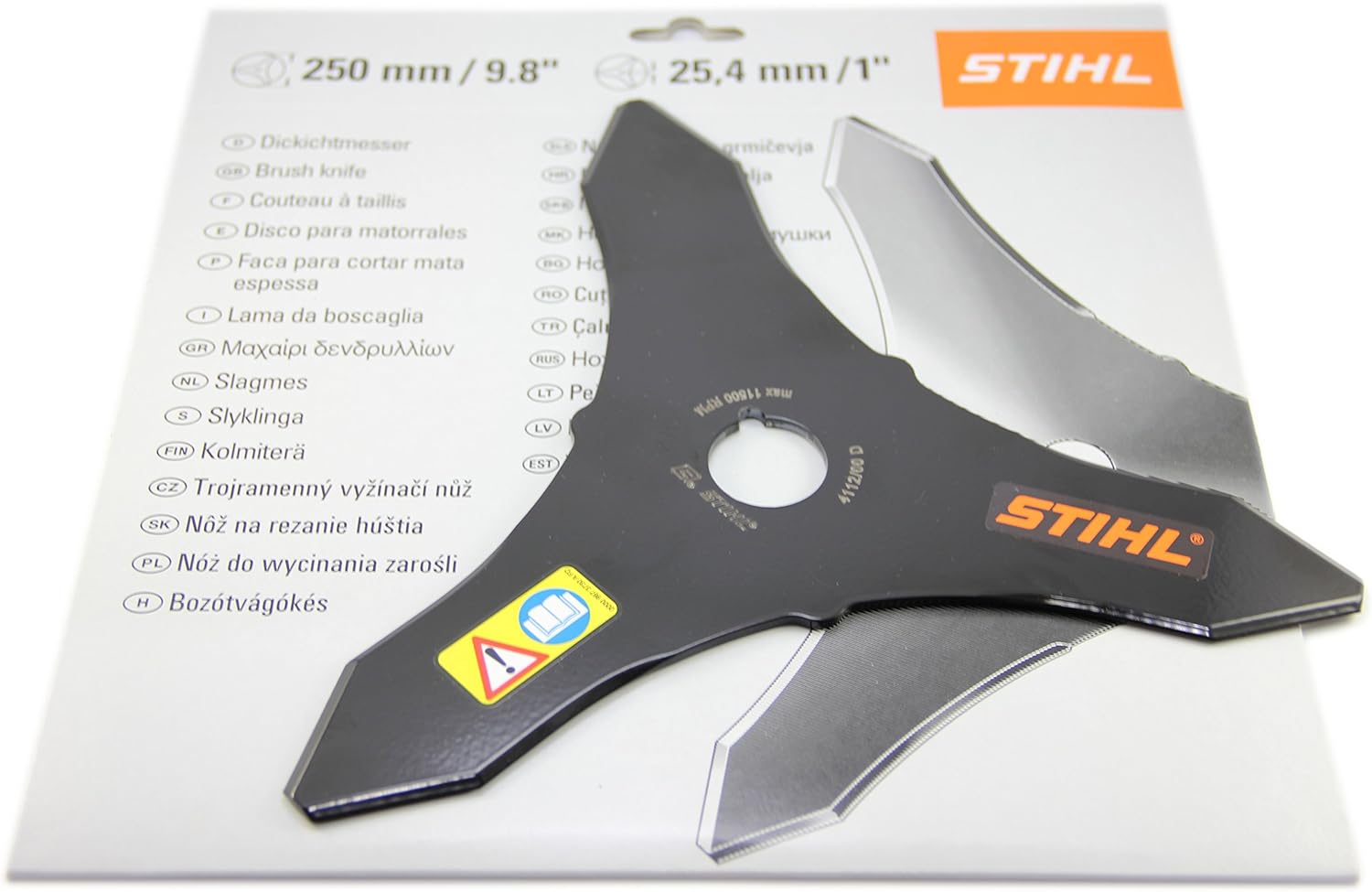 Stihl 4112 713 4100 25.4 Mm/ 1" Brush Knife Steel Blade image number 4