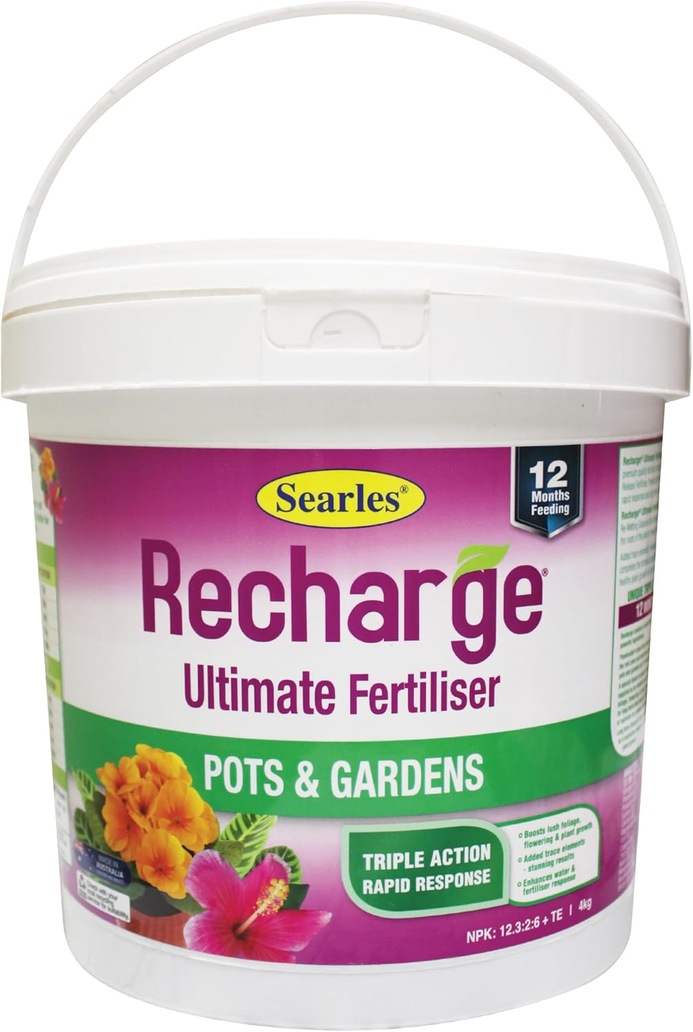Searles Pots and Gardens Recharge Ultimate Fertiliser 4 Kg
