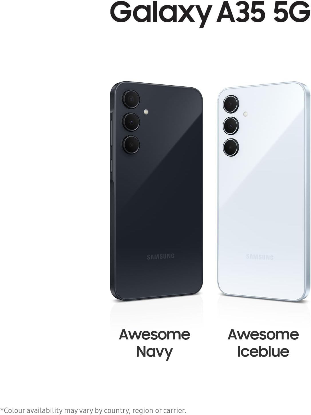 Samsung Galaxy A35 5G, Android Smartphone, 6GB RAM, 128GB Storage, 50MP Camera, Long Battery Life, Awesome Iceblue image number 1