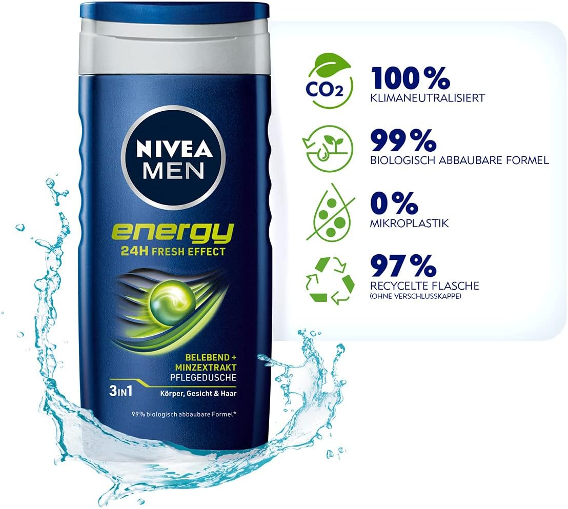 Nivea Men Energy Shower 250 Ml image number 2