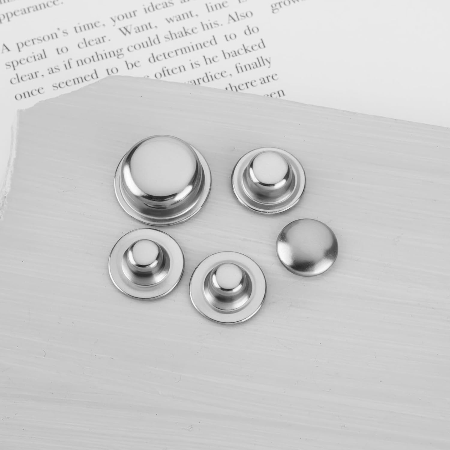 Ecsing 50PCS Capped Starlock Washers 4Mm-10Mm for Shaft Retaining Push on Clips Shaft Lock Washers Quick Speed Locking Washers External Retaining Ring image number 3