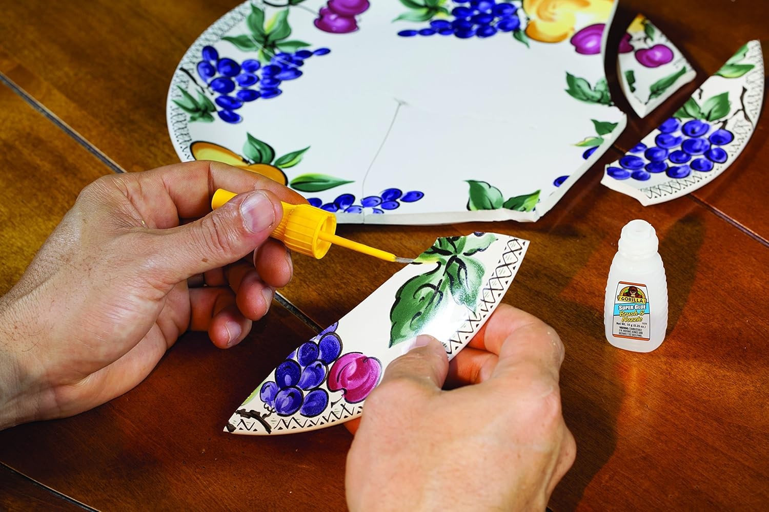 Gorilla Super Glue with Brush & Nozzle Applicator, 12 Gram, Clear image number 4