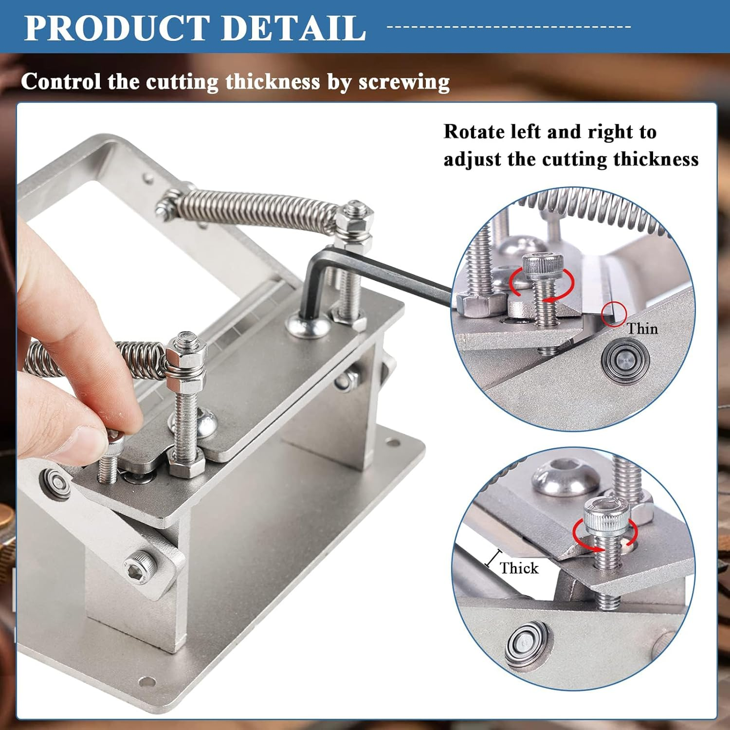 Leather Skiver Splitter Manual Leather Skiving Machine Strip Leather Peeling Machine Leather Paring Skiver Leather Skiving Tools DIY Leather Strap Cutting Tool for Leather Thinning Work