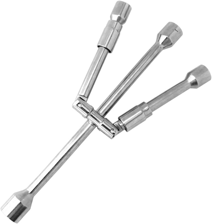 AIMALL Foldable Tire Wrench Set Carbon Steel for Car, SUV, Truck, Auto Repair Tool Kit image number 5