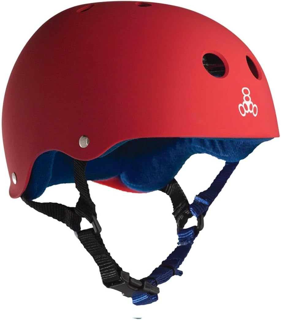 Triple Eight Helmet with Sweat Saver Liner, Baja Teal Rubber, Small image number 2