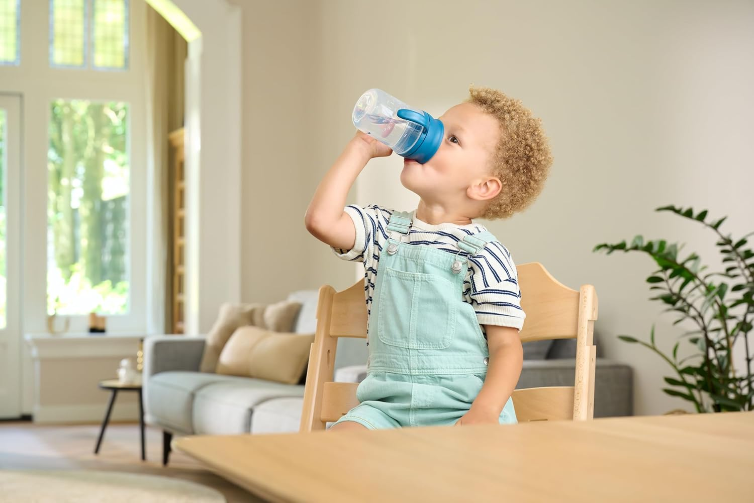 Bebeconfort Anti-Leak 360&deg; Training Cup - 280Ml, No-Spill Design, 360&deg; Drinking Valve, Rotating & Removable Handles, Dishwasher Safe, Hygienic Cap image number 1