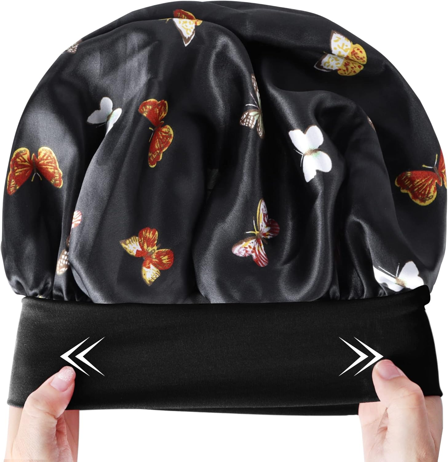 Hair Bonnet for Women &ndash; Soft Breathable Hair Cap Shower Caps for Braids Natural Hair image number 6