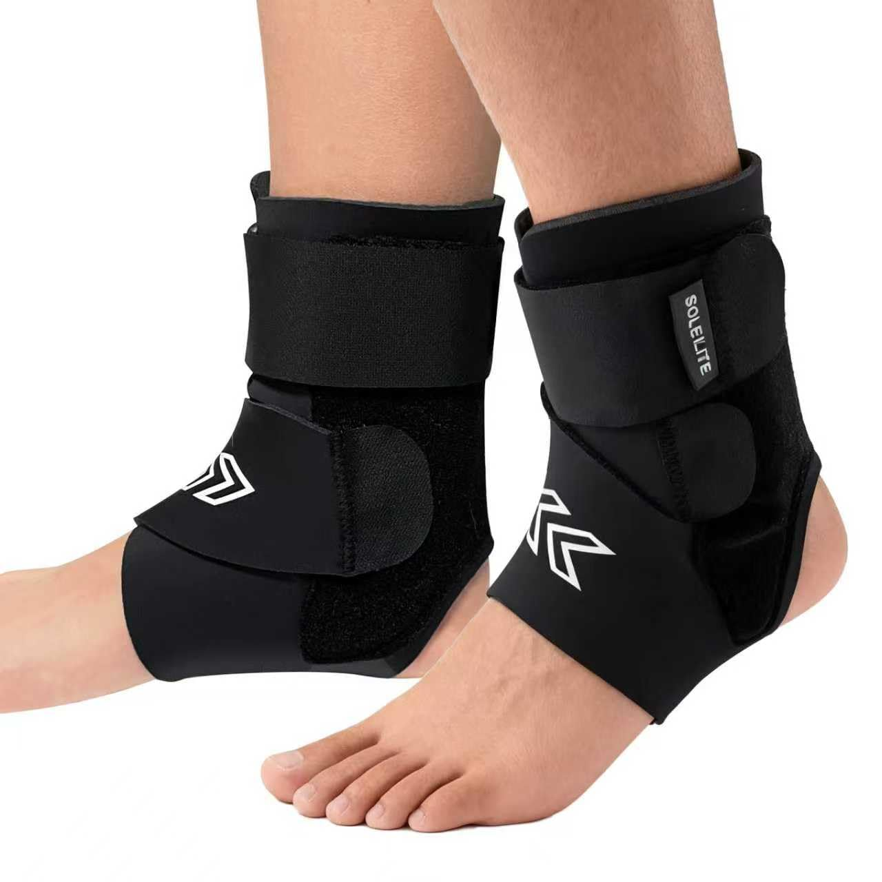 Ankle Brace with Side Stabilizing Pads - Breathable Neoprene Ankle Support for Woman and Man - Adjustable Straps Enhance Stability for Weak Ankles, Sprains, Achilles Tendonitis and Sports Injury Recovery image number 4