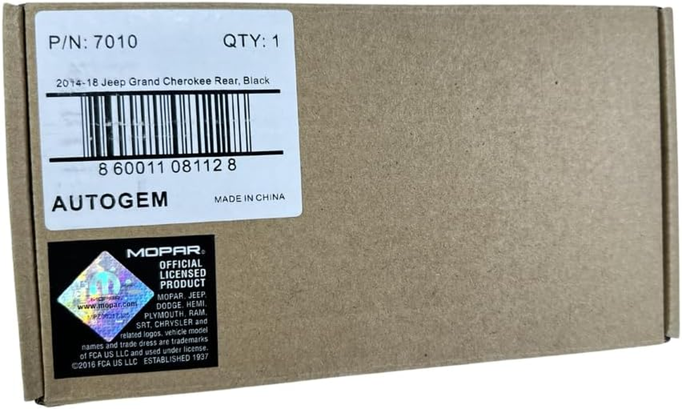 2014-2018 Jeep Grand Cherokee Rear, Black image number 2