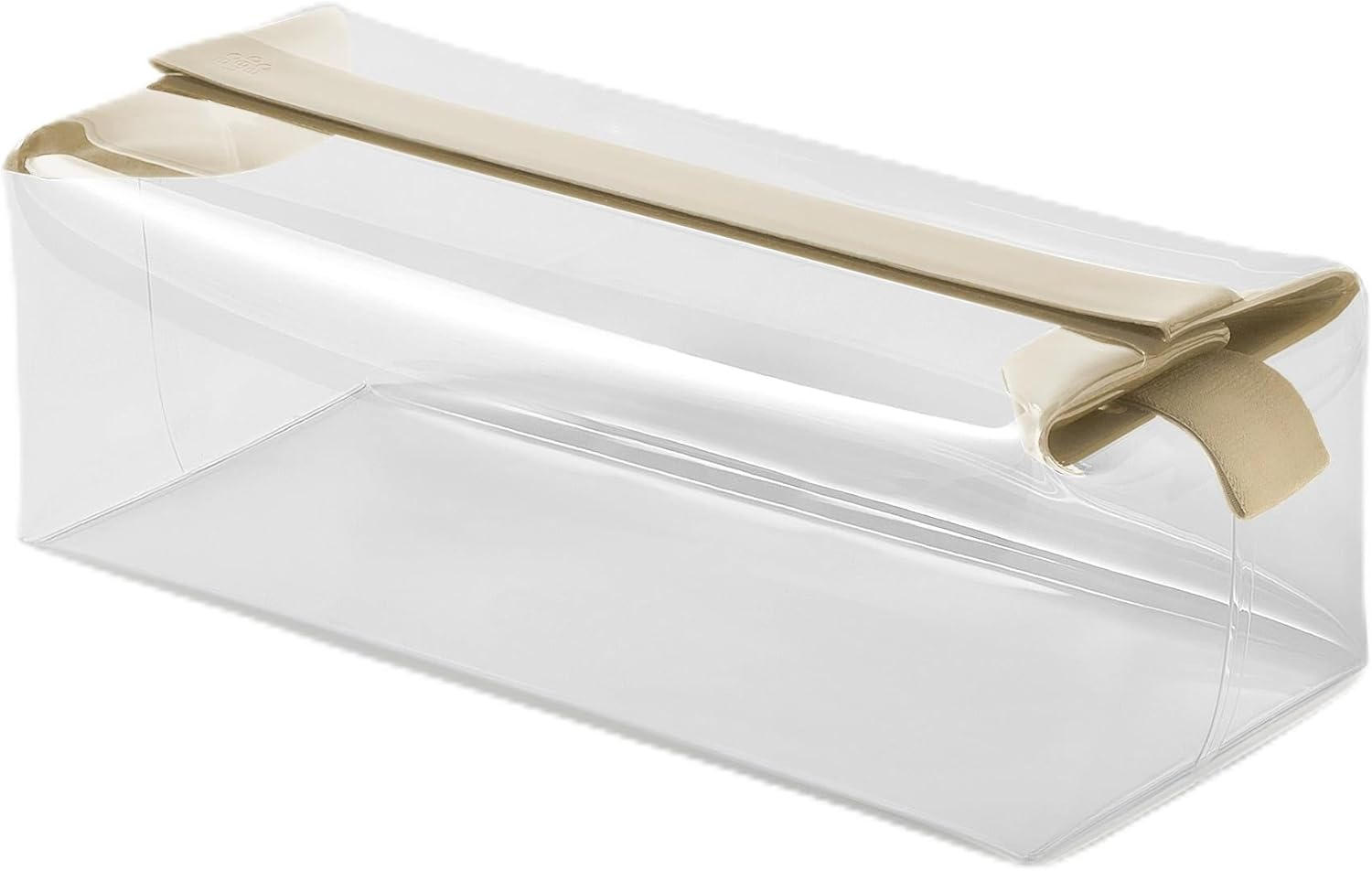 Cadence Parcel - Clear Dopp Kit with Magnetic Closure - Durable and Leak-Resistant Travel Toiletry Kit - Tsa-Compliant & Modular Design - Hygiene Bag for Travel Essentials - 1 Qt - Pebble