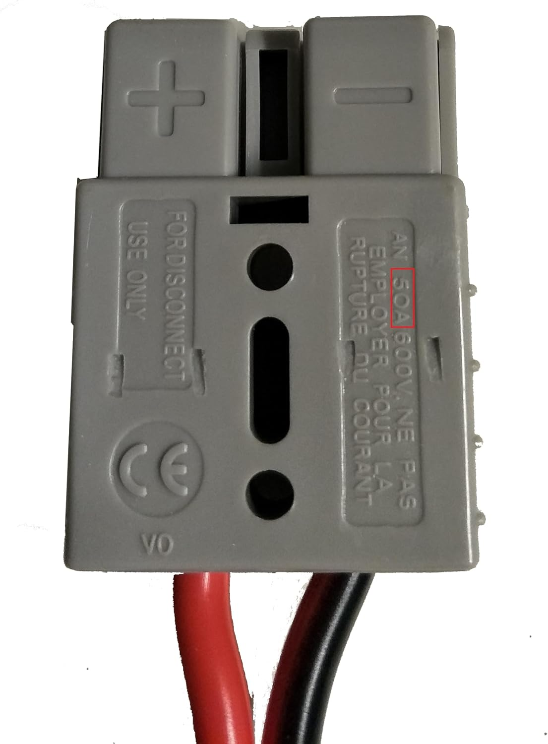 Custom Power Cord 50A Anderson Connector Y Adaptor. Custom Output Number, Length. (3 Outputs, 6Mm^2 Wire, 0.3M)