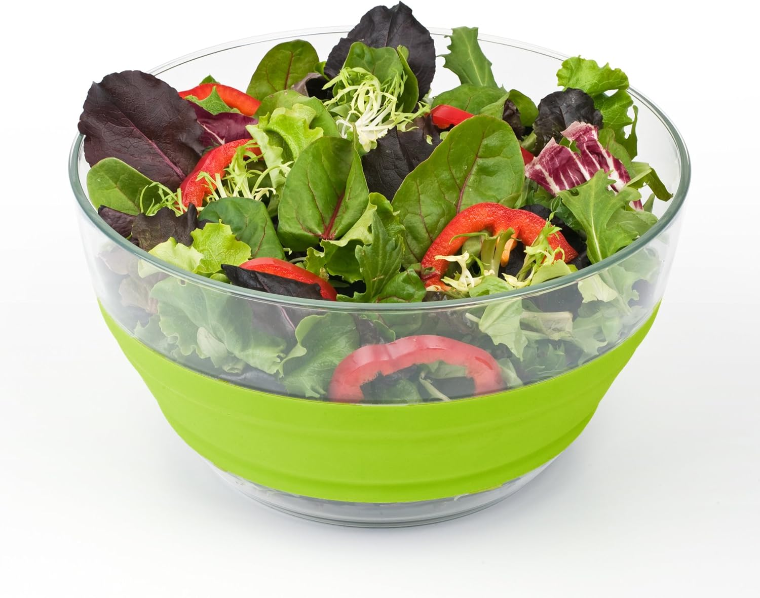 Prepworks by Progressive Collapsible Salad Spinner - 4 Quart Green