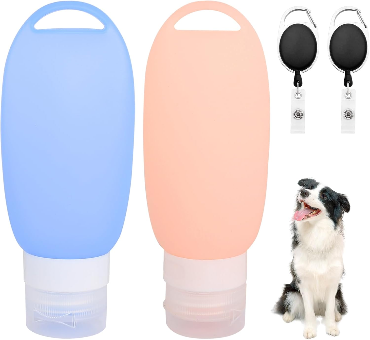 Meglob Pack of 2 90 Ml Food Tube for Filling Dog Wet Food Silicone Travel Bottles with Telescopic Buckle, Fillable Tubes for Dogs Reusable Food Tube Dog Food Tube Dog Tube for Pets image number 6