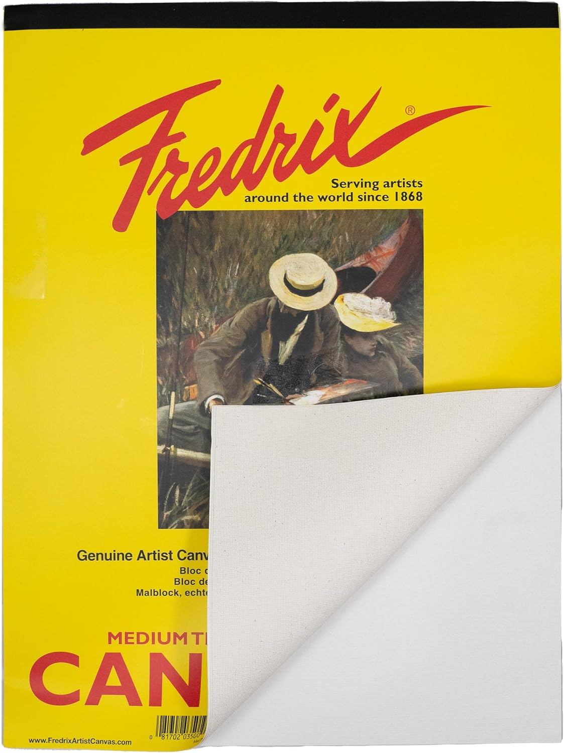 Fredrix 3500 Canvas Pads, 9 by 12-Inch image number 1