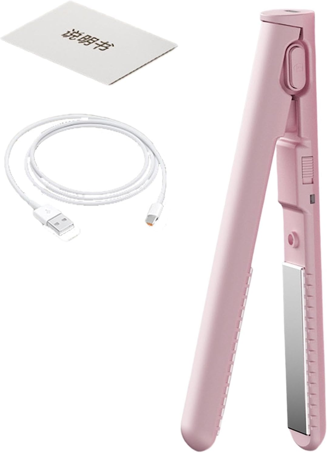 Travel Hair Straightener | Portable Hair Straightener, Cordless Curling Iron,Usb Charging 2-In-1 Curling Wand & Flat Iron, Fast Heating Hair Styling Tool for Short and Long Hair