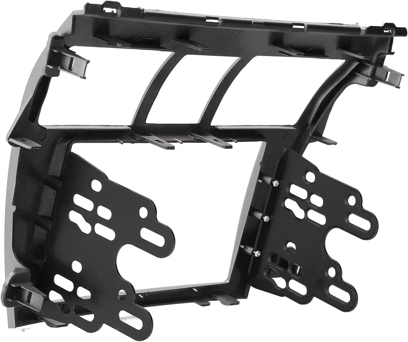 Radio Fascia, 2Din Car Stereo Navigation Refitted Dash Panel Kit Fit for Vios Belta Yaris Sedan, Car Dash Radio Fascia Panel Replacement, CD DVD Car Interior Decoration Accessories image number 3