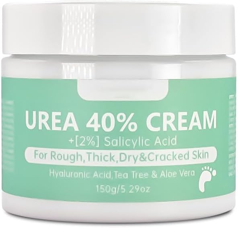 Urea Cream 40 Percent for Feet plus 2% Salicylic Acid 5.29 Oz || Foot Cream and Hand Cream Maximum Strength with Hyaluronic Acid, Tea Tree, and Aloe Vera for Deep Moisturizes, Callus Remover (1) image number 2