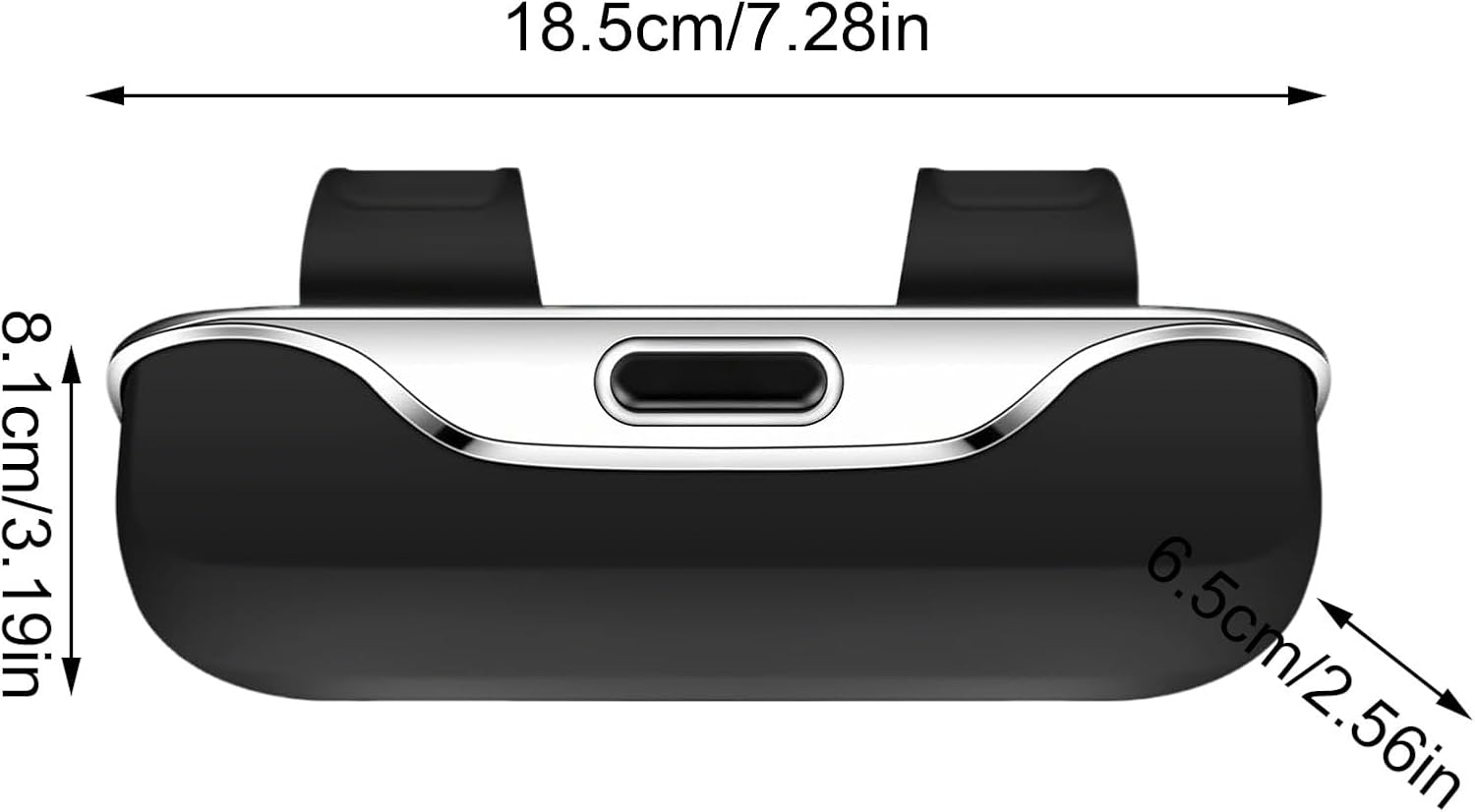 Qkbuza Car Eyeglass Holder | Glasses Case with Clips | Organizer Box Accessories Interior Automotive for All Models Men Women Travel - Gray image number 3