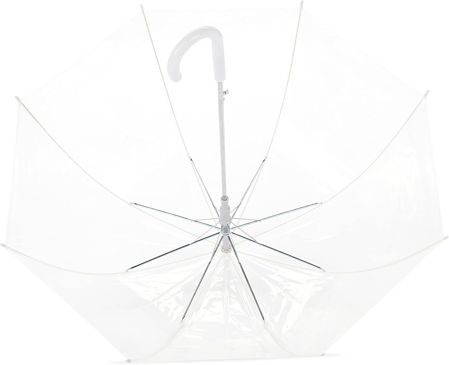 Amazon Basics Compact Clear Travel Umbrella 88Cm - Windproof - Lightweight Folding with Automatic Open Close image number 5