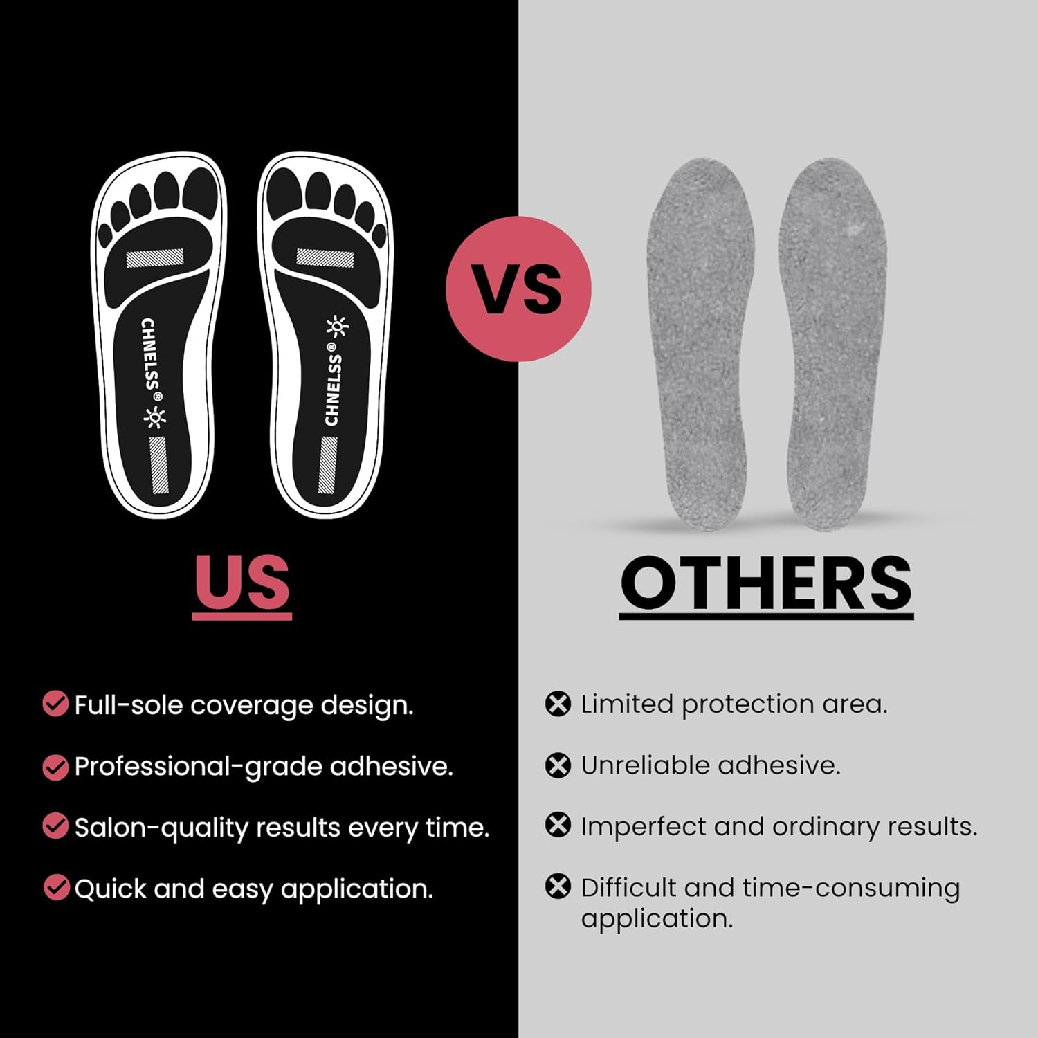 Black 120Pairs(240Feet)Disposable Spray Tanning Feet Pads for Hygienic Foot Protectors,Comfortable & Hygienic Spray Tan Pads Feet-Specifically for the Spray Tanning Industry or Salon,One Size-Non Slip image number 3