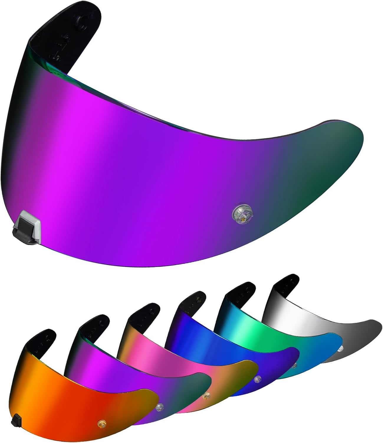 PSLER Helmet Visor for EXO 520 1400 R1 - Mirrored Helmet Visor for Scorpion EXO 391 520 1400 R1 Tinted Visor Motorcycle Helmet Accessories Replacement (Silver Mirror)