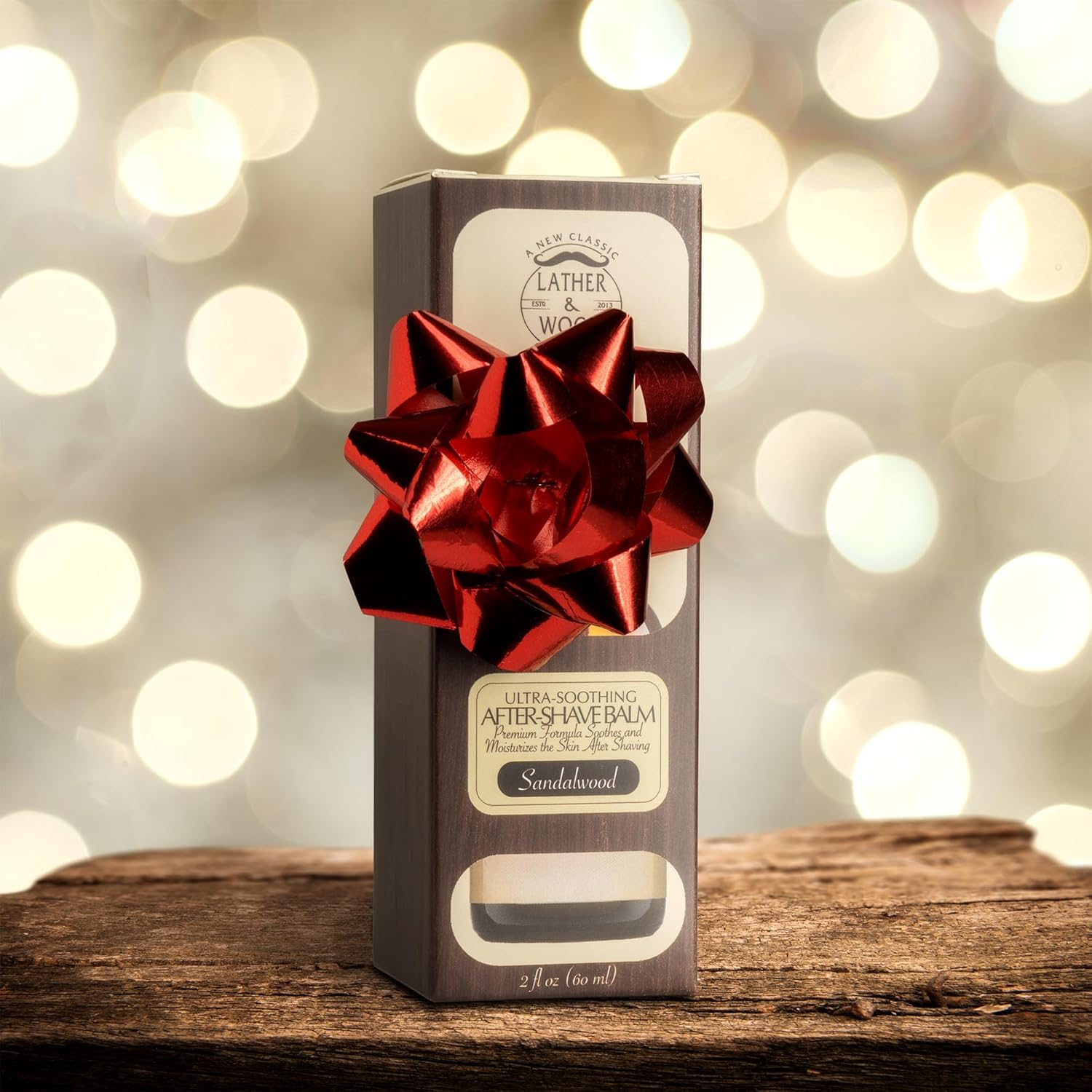 Leather and Wood Best After-Shave Balm, Sandalwood Scent, Premium Aftershave Lotion, Soothes and Moisturizes Face after Shaving, Does Not Dry the Skin, Eliminates Razor Burn for a Silky Smooth Finish image number 3