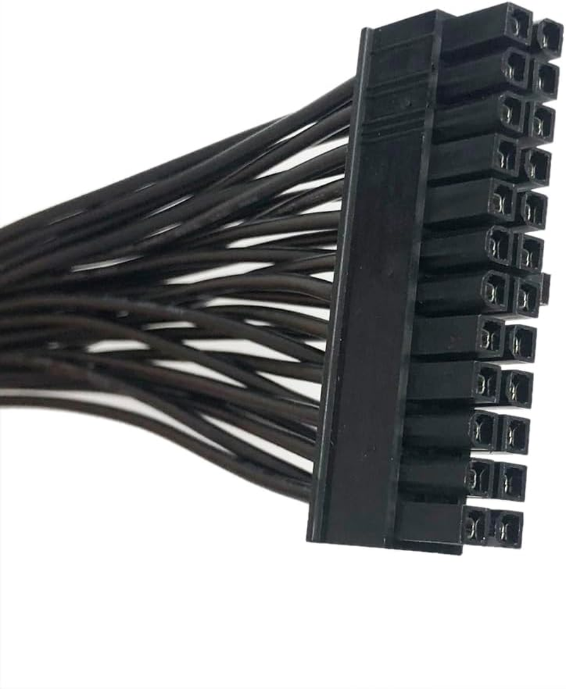 HSSDTECH Motherboard ATX 24 Pin Extension Cable 24 Pin to 20+4 Pin Power Supply Cable PSU 20 Pin Male Convert to 24 Pin (30Cm) image number 3