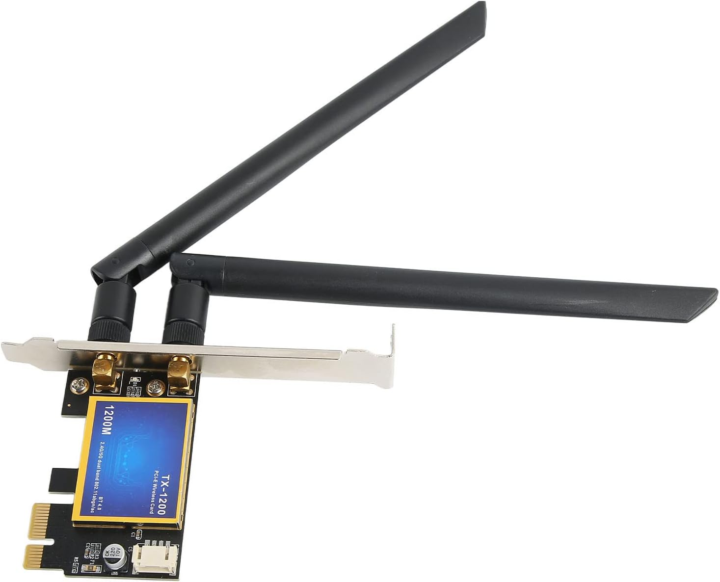 PCIE Wifi Card, High Speed Wireless Network Card Portable Compact 4.0 2.4G 5G Dual Band for Computer image number 1