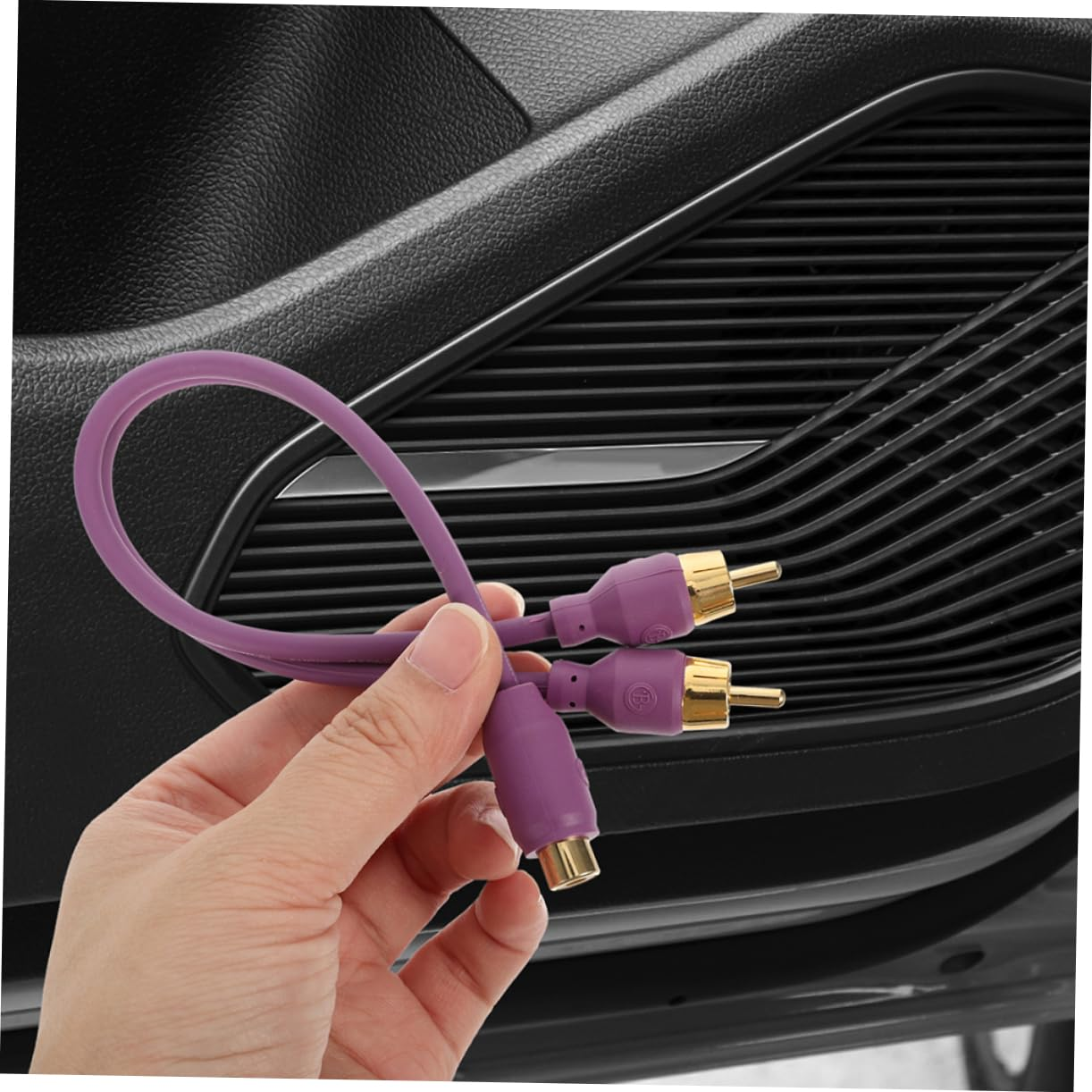 GLEAVI 2Pcs Car Audio RCA Y Splitter Cable Dual Male to Female Line Converter for Subwoofer Amplifier Home Theater and Car Audio System image number 4