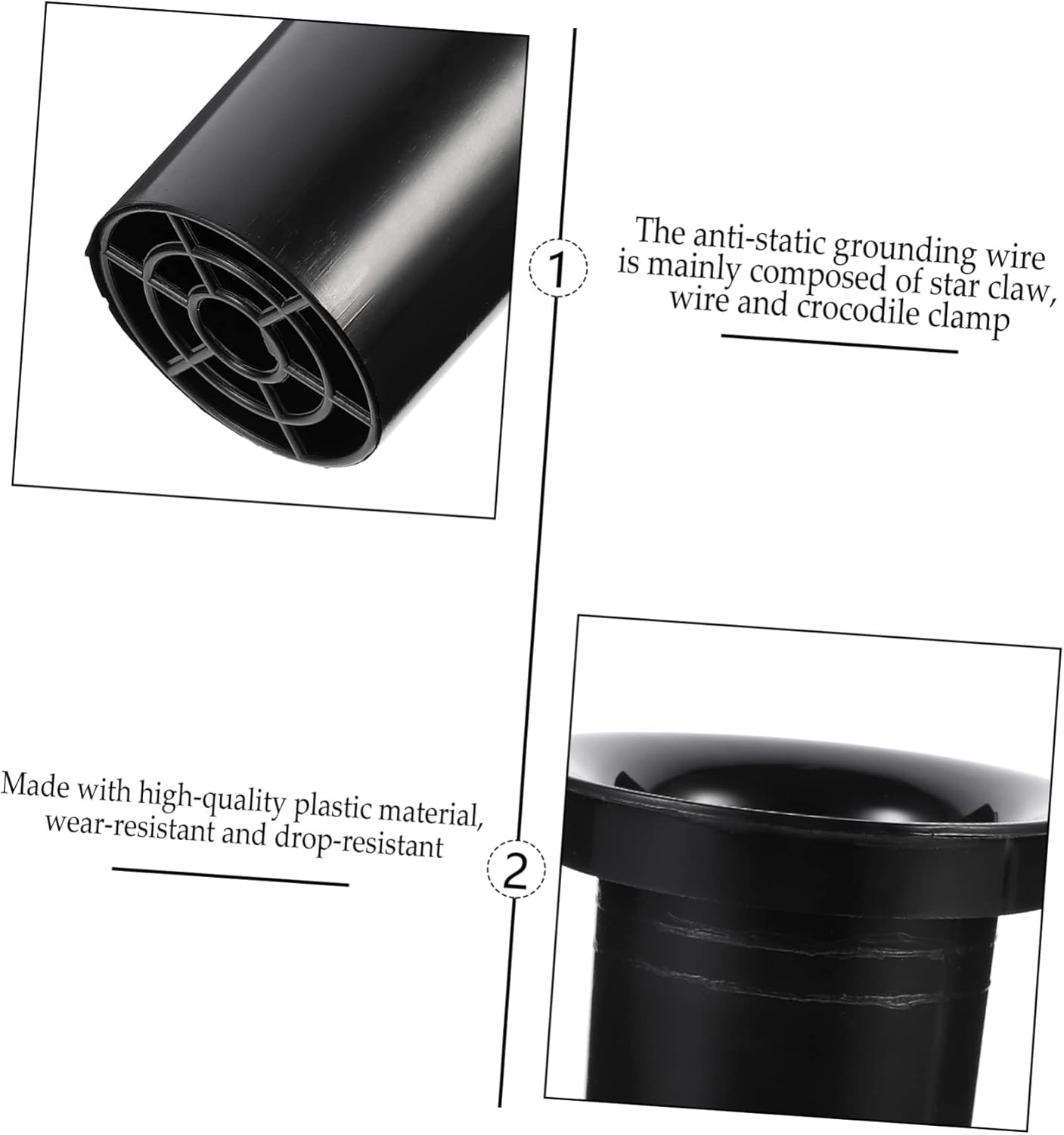 KICHOUSE 5Pcs Plastic Subwoofer Sound Guide Tube Speaker Replacement Reflex Tube for Speaker Supply image number 4