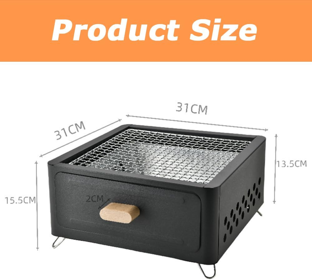 Tabletop Grill/Barbecue Stove,Portable Bbq Grill&Charcoal Grill,Oven for Patio, Beach, Picnic - Making Portable Bbq image number 2