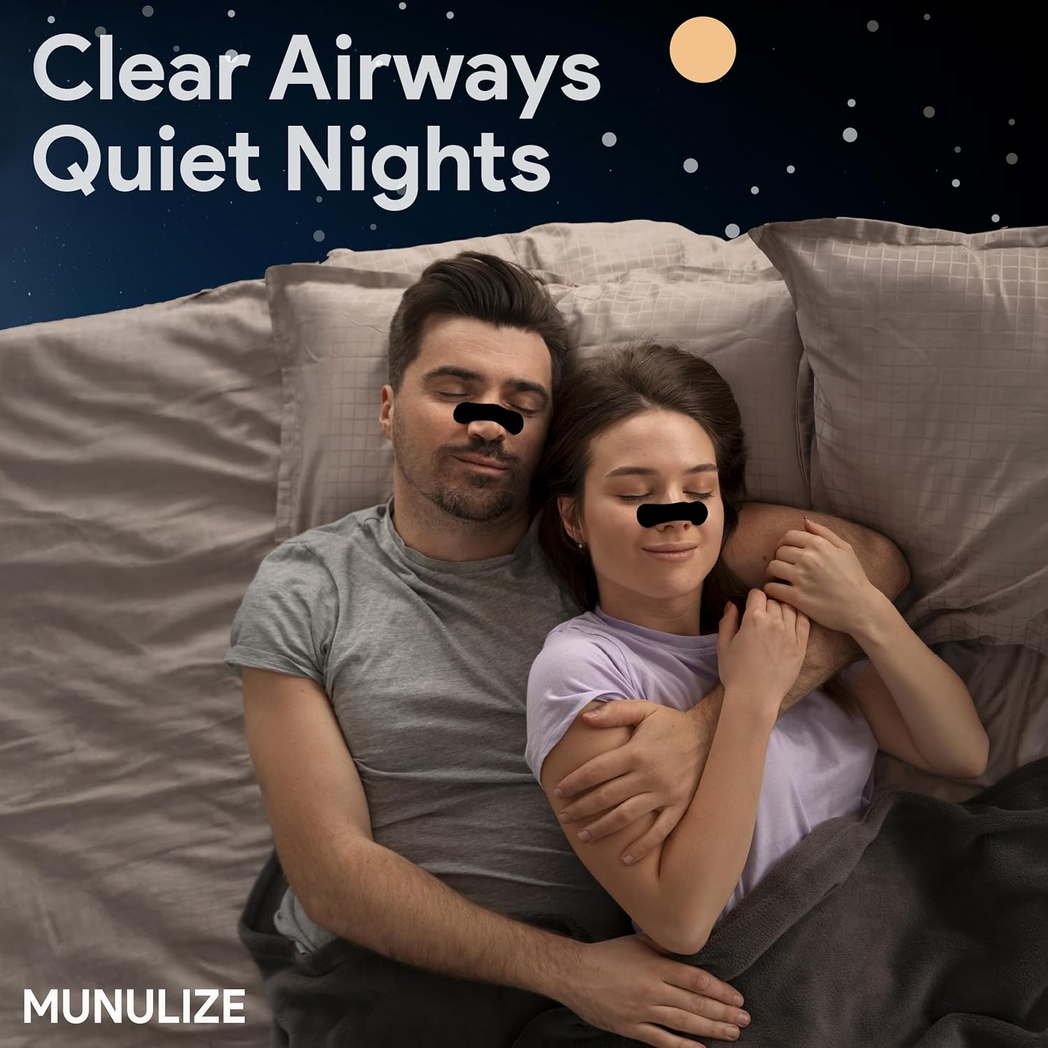 Nasal Strips,Nose Strips for Sleep Reduce Snoring&Mouth Breathing for Better Quality of Sleep Breathing Extra Strength Instant Nasal Congestion Relief Nose Tape & Dilators Clear Airways for Exercise image number 4