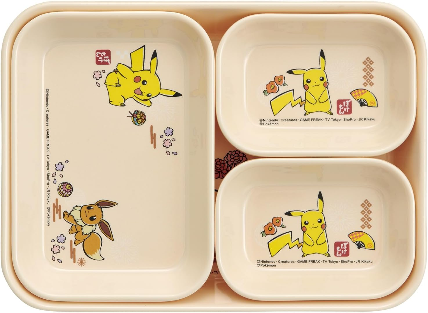 Skater MTSI4 Small Plate, Melamine Mini Plate, System Tableware, M Tray, Plate, Pokemon, 5.9 X 4.1 Inches (15.1 X 10.6 Cm)