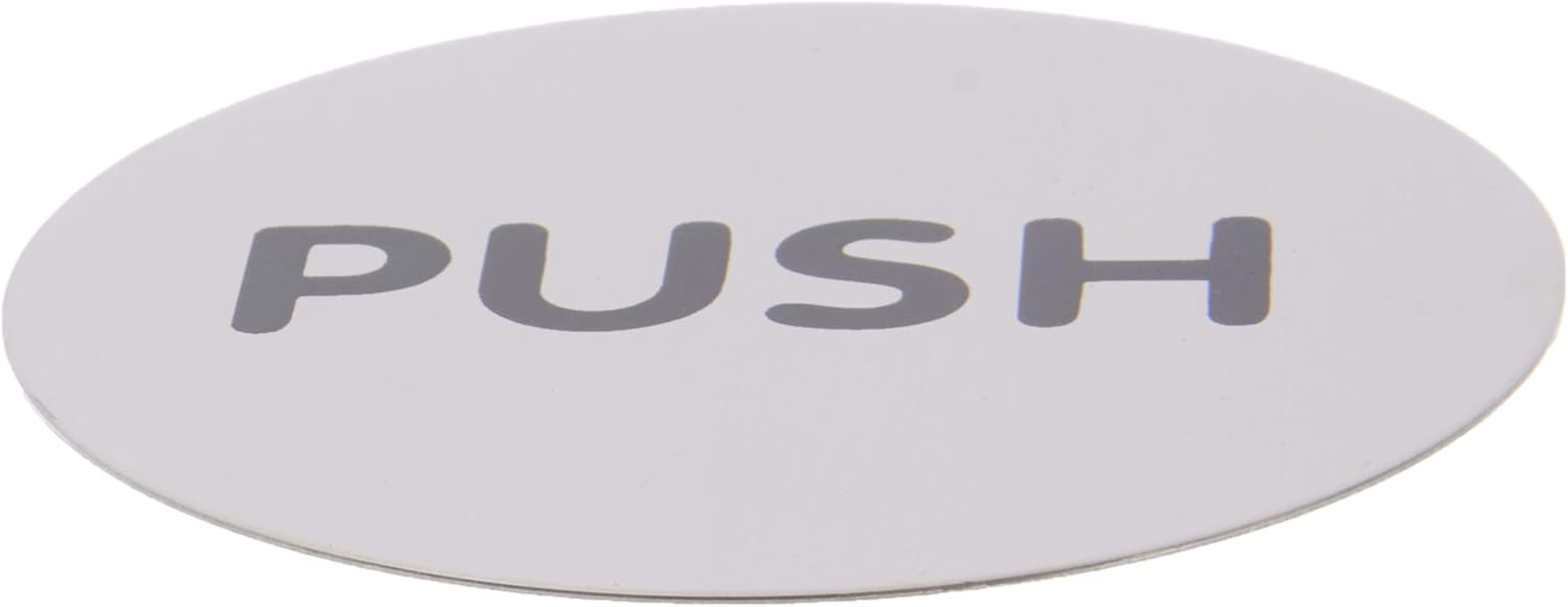 Durable Stainless Steel Pictogram Push 65Mm, Silver, (490065) image number 3