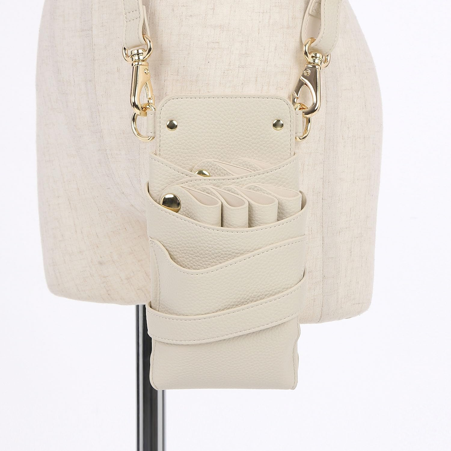 Dees Products Siena Ivory Gold Hardware Scissor Case Ivory image number 3